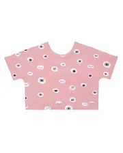 The Girl Club Eyes Love You Crop Tee-tops-Bambini