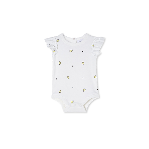 Milky White Rib Bubbysuit