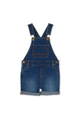 Milky Knit Denim Overalls-jumpsuits-and-overalls-Bambini