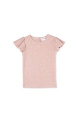 Milky Lotus Rib Tee-tops-Bambini