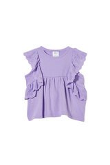 Milky Broderie Frill Tee-tops-Bambini