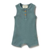 Wilson & Frenchy Rib Boyleg Growsuit-bodysuits-and-rompers-Bambini