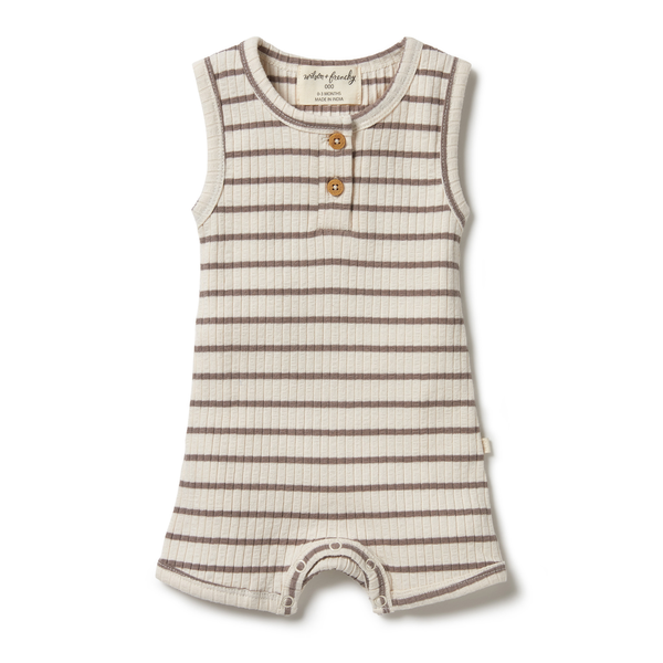 Wilson & Frenchy Stripe Boyleg Growsuit