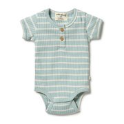 Wilson & Frenchy Stripe Rib Bodysuit-bodysuits-and-rompers-Bambini