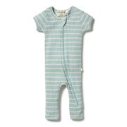 Wilson & Frenchy Stripe Rib Zipsuit-bodysuits-and-rompers-Bambini