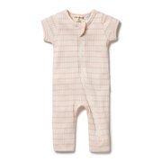 Wilson & Frenchy Stripe Rib Zipsuit-bodysuits-and-rompers-Bambini