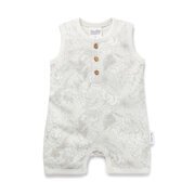 Aster & Oak Animal Henley Romper-bodysuits-and-rompers-Bambini