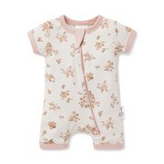 Aster & Oak Posy Floral Zip Romper-bodysuits-and-rompers-Bambini
