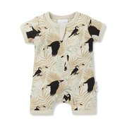 Aster & Oak Toucan Zip Romper-bodysuits-and-rompers-Bambini