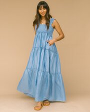 The Lullaby Club Indi Shirred Maxi Dress-dresses-and-skirts-Bambini
