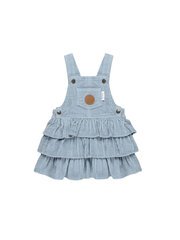 Huxbaby Dusty Blue Cord Pinafore-dresses-and-skirts-Bambini