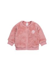 Huxbaby Dusty Rose Fur Jacket-jackets-and-cardigans-Bambini