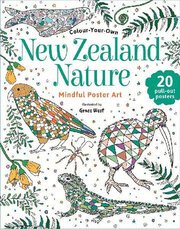 New Zealand Nature Mindful Colouring Poster Art-toys-Bambini