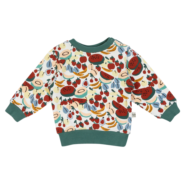 Goldie + Ace Fruit Salad Terry Sweater