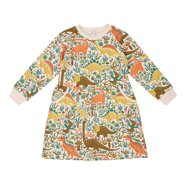 Goldie + Ace Dino Roar Pocket Dress