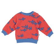 Goldie + Ace Sharks Terry Sweater-tops-Bambini