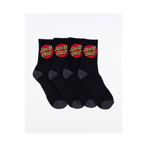 Santa Cruz Classic Dot Crew Socks 4 Pack