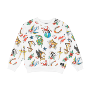 Rock Your Kid Retro Tats Sweatshirt-tops-Bambini