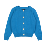 Rock Your Kid Blue Knit Cardigan-jackets-and-cardigans-Bambini
