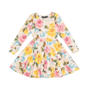 Rock Your Kid Pretty Peonies Waisted Dress-dresses-and-skirts-Bambini