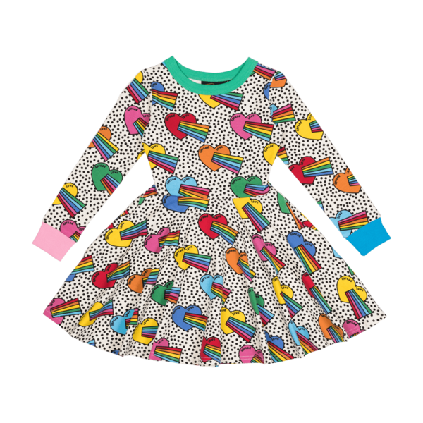 Rock Your Kid Spread Love Waisted Dress
