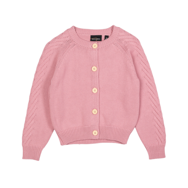 Rock Your Kid Pink Knit Cardigan