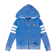 Rock Your Kid Blue Wash Hoodie-tops-Bambini