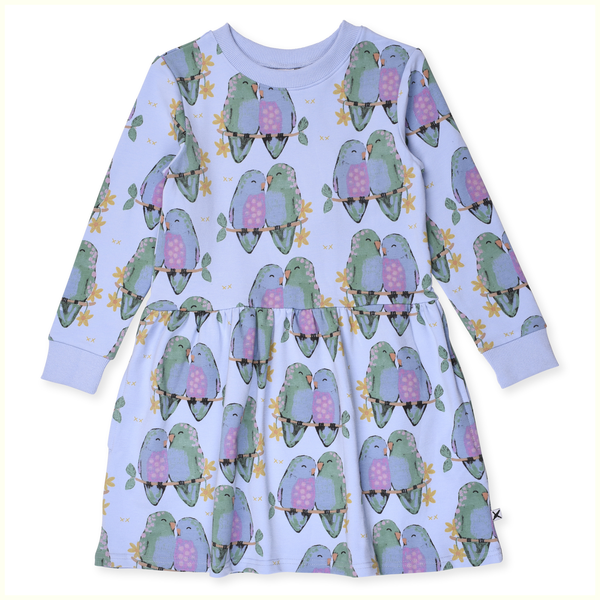 Minti Painted Birds Dress