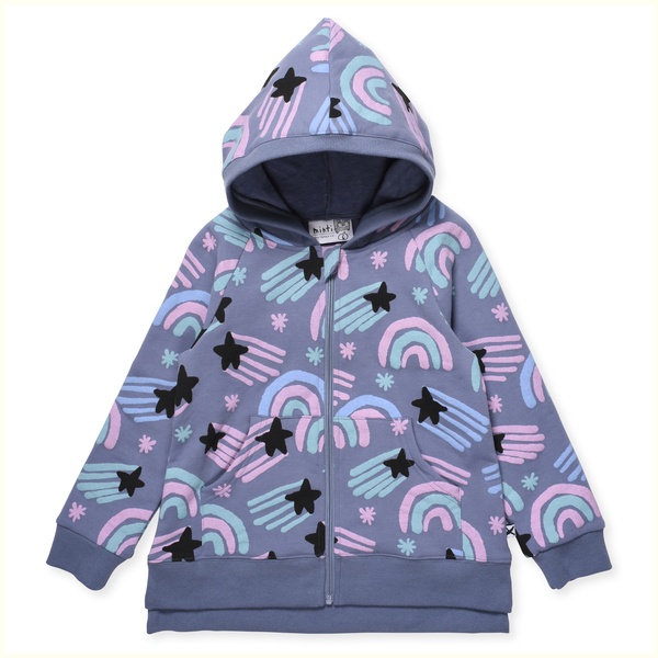 Minti Starry Furry Zip Up