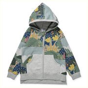 Minti Garden Furry Zip Up-tops-Bambini