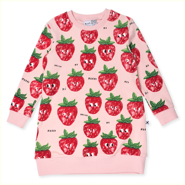 Minti Friendly Strawberries Dress
