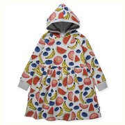 Minti Fruit Salad Furry Hoodie Dress-dresses-and-skirts-Bambini