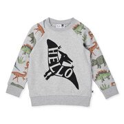 Minti Hello Pterodactyl Furry Crew-tops-Bambini