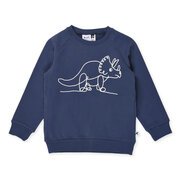 Minti Line Dino Furry Crew-tops-Bambini