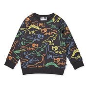 Minti Dino Shapes Furry Crew-tops-Bambini