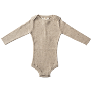 Grown Mini Rib Speckle Bodysuit-bodysuits-and-rompers-Bambini