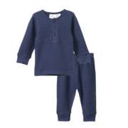 Nature Baby LS Waffle Pyjamas-sleepwear-Bambini