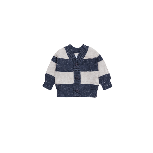 Huxbaby Ink Stripe Knit Cardi