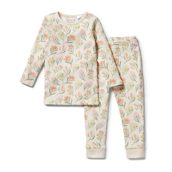 Wilson & Frenchy Rib Long Sleeve Pyjamas