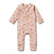 Wilson & Frenchy Rib Zipsuit With Feet-bodysuits-and-rompers-Bambini