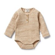 Wilson & Frenchy Waffle Henley Bodysuit-bodysuits-and-rompers-Bambini