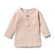 Wilson & Frenchy Waffle Henley Top-tops-Bambini