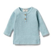 Wilson & Frenchy Waffle Henley Top-tops-Bambini
