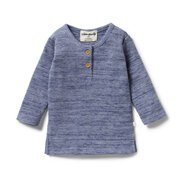 Wilson & Frenchy Waffle Henley Top-tops-Bambini