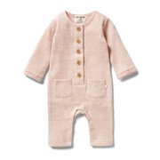 Wilson & Frenchy Waffle Slouch Growsuit-bodysuits-and-rompers-Bambini