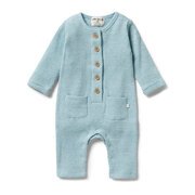 Wilson & Frenchy Waffle Slouch Growsuit-bodysuits-and-rompers-Bambini