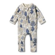 Wilson & Frenchy Zipsuit With Feet-bodysuits-and-rompers-Bambini