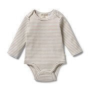 Wilson & Frenchy Stripe Rib Bodysuit-bodysuits-and-rompers-Bambini