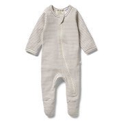 Wilson & Frenchy Stripe Rib Zipsuit-bodysuits-and-rompers-Bambini