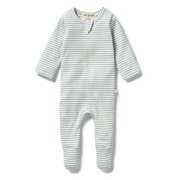 Wilson & Frenchy Stripe Rib Zipsuit-bodysuits-and-rompers-Bambini